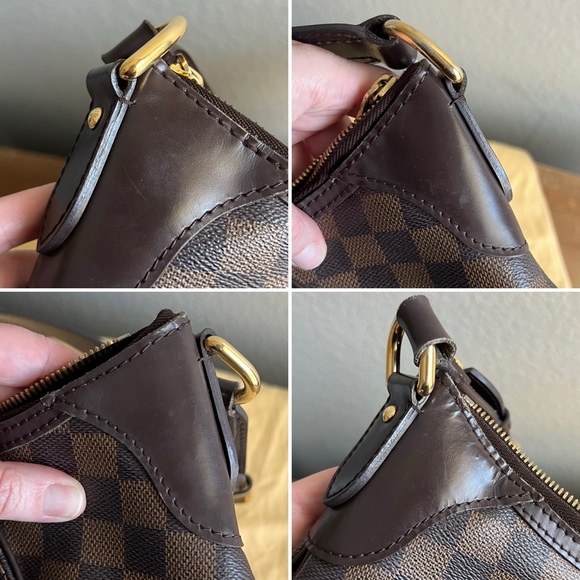 💸 SOLD • Authentic Louis Vuitton Thames GM Damier Ebene Shoulder Bag - Picture 9 of 13